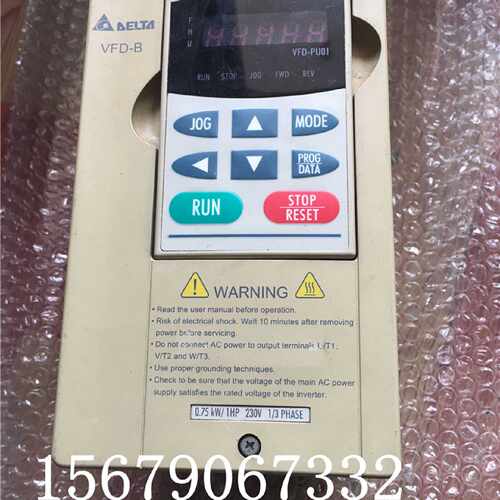议价VFD007B23A台达变频器B系列0.75KW三相 380V 现货质量保证