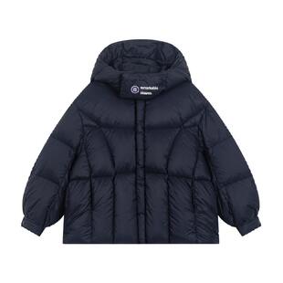 马拉丁童装儿童羽绒外套24冬新款女大童保暖轻盈连帽可拆卸羽绒服