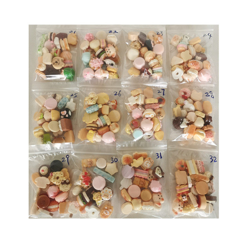 成品手工奶油胶发绳指甲钳剪刀拆快递刀挂饰品冰箱贴配件树脂可爱