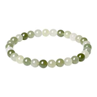 周大生和田玉手串清玉碧玉玉石手饰珠子国风高级感生日礼物送女友