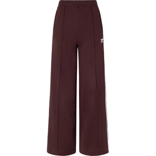 Adidas/阿迪达斯正品三叶草女士条纹宽松阔腿运动裤IS6912
