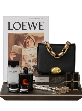 衣帽间化妆品首饰托盘软装饰品