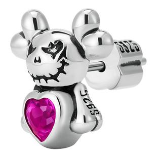 [新年礼物]ROCKRIDE 自由暴走甜心耳钉 未来乐园耳饰男女925纯银