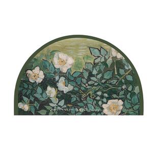 梵高油画卫生间脚垫防滑吸水地毯浴室脚垫厕所进门口硅藻泥软垫子