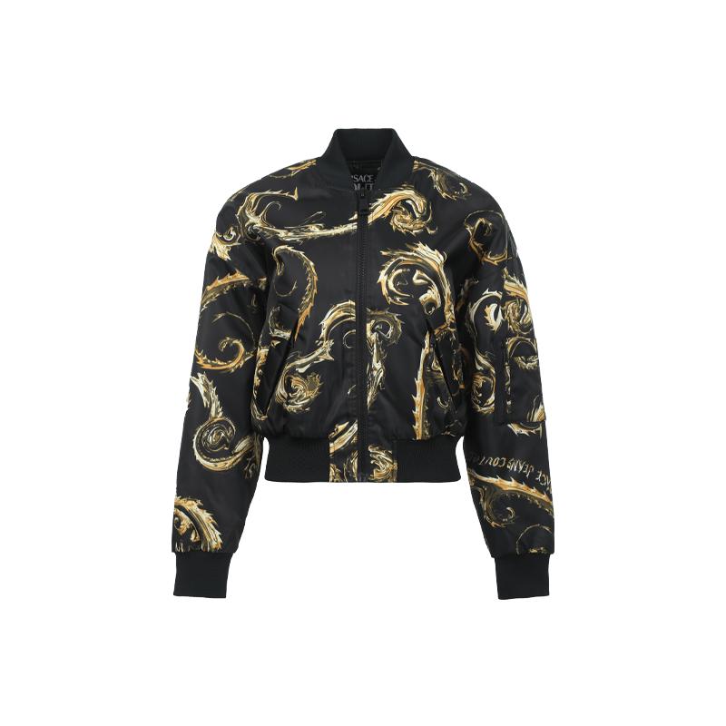 【自营】Versace Jeans Couture女士印花宽松休闲夹克防寒外套