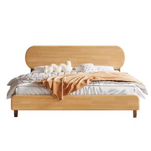 全实木儿童床北欧橡胶木男孩女孩1米5小户型简约现代1.2米单人床