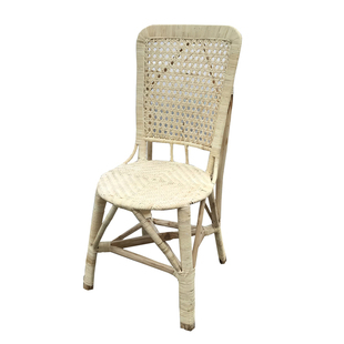 藤椅单人靠背椅复古餐桌椅成人印尼真藤家用老款办公椅子老人舒适