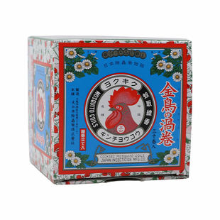 日本进口金鸟除虫菊小迷你蚊香驱蚊杀蚊子厨房花园户外便携露营