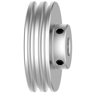 R2U型铝合金圆皮带轮O型4mmPU聚氨酯圆带工业小型马达主轴传动轮