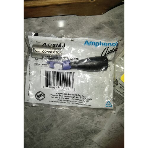 【请询价】进口Amphenol安费诺AC5MJ五芯卡侬公头5芯XL