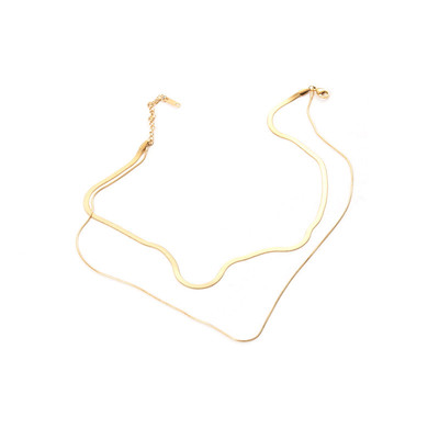 woo/肯豆同款双层ins风蛇骨链