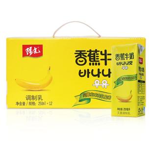 阳光香蕉牛奶饮品饮料250ml*12盒整箱学生早餐奶