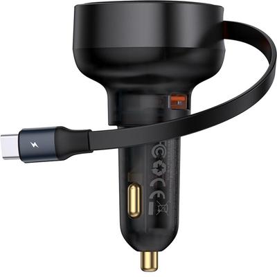 倍思iPhone17车充自带USB-C线