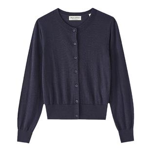 【100%绵羊毛】Marc O'Polo/MOP 秋新款时尚圆领可机洗针织开衫女