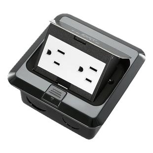 不锈钢弹起式美标六孔香港台湾网络港式TYPEC地面插座USB充电地插