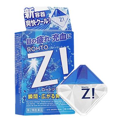 乐敦Z!眼药水清凉舒缓眼部疲劳干涩红血丝隐形滴眼液12ml人工泪液