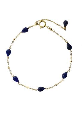 三合一草高级天然青金石蓝色手链