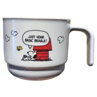 正品PeanutsSnoopy史努比糊涂塌客Woodstock密胺杯漱口杯把柄水杯