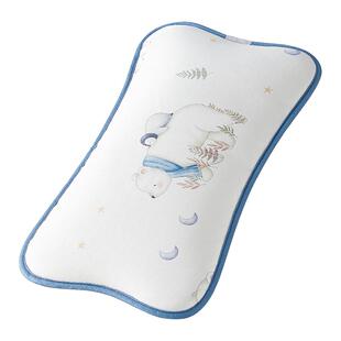 十月结晶婴儿枕头夏季冰丝透气凉爽防多汗新生儿云片宝宝专用儿童