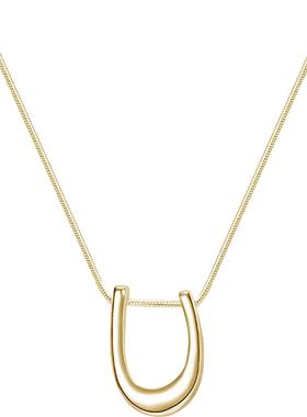 轻奢小众吊坠项链女新款