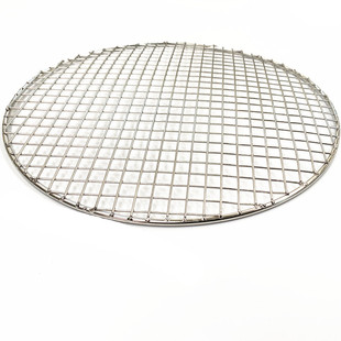 烧烤304不锈钢把手加腿烤肉网烧烤篦子碳烤网圆形订做加粗加密