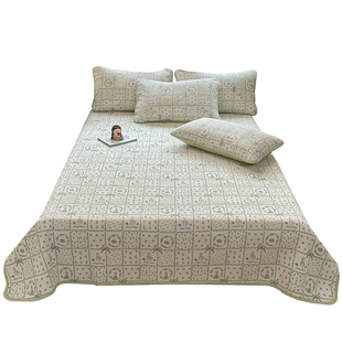 纯棉床盖轻奢高级感全棉新型床盖a类母婴级四季通用榻榻米炕盖单