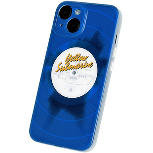 弗气原创《深海蓝胶》适用苹果16pro磨砂手机壳个性iphone15promax全包壳17promax创意14黑胶乐队唱片防摔