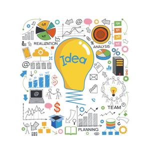 防水好贴办公室背景墙个性涂鸦手绘装饰贴画纸ider文化墙团队展示