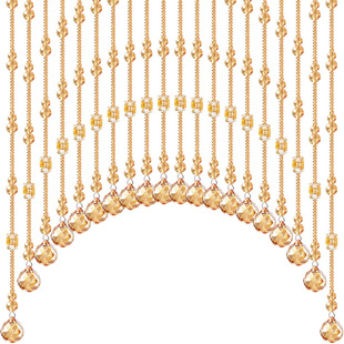水晶珠帘门帘隔断帘过道厕所餐厅卧室遮挡风水装饰葫芦帘子免打孔