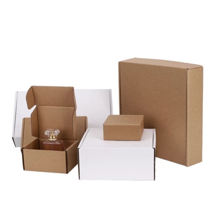 宽110mm系列扁平白色纸盒批发加硬小型号快递包装盒 长方形飞机盒