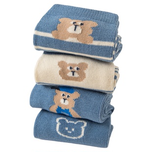 袜子男童春秋款7A抗菌A类宝宝袜秋冬吸汗透气棉袜男童无骨中筒袜