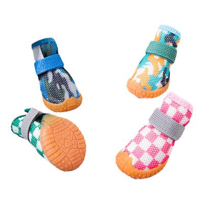 狗狗鞋子春夏外出小型犬防脏防掉脚套泰迪比熊博美防水宠物鞋套