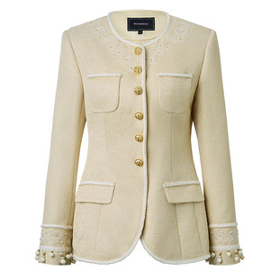 【商场同款】MAXRIENY早秋小香风收腰外套女25秋款名媛千金风穿搭