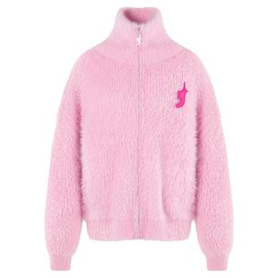 FTT Flythetruth 仿貂毛情侣针织衫毛衣女秋冬季2025新款毛衣外套