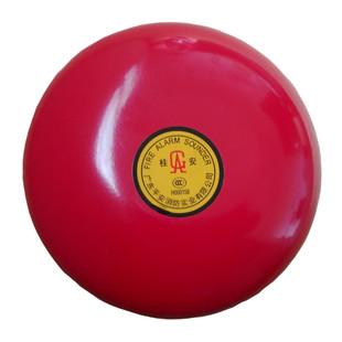 平安桂安牌消防警铃6寸JL220V警铃消防报警电铃消防DC24-6警铃