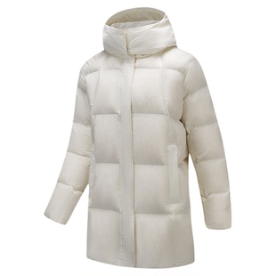 超级安踏中长款羽绒服女子秋冬防寒保暖外套防水夹克162548913U