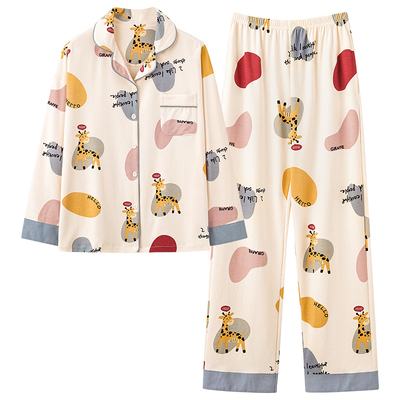 猫人品牌直销全棉舒适柔软女睡衣