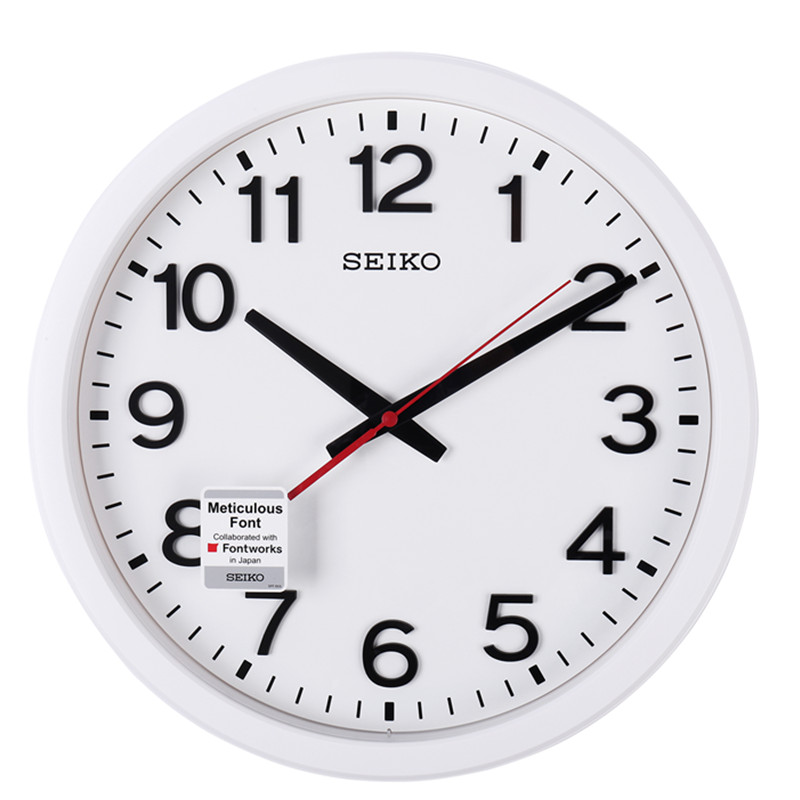 seiko正品包邮精工14寸静音钟表