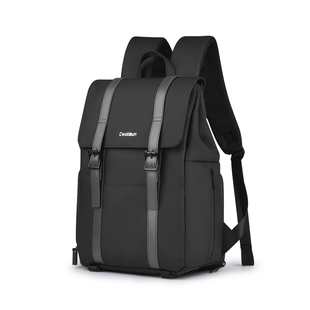 Cwatcun香港品牌英伦双肩相机包轻奢休闲摄影包通勤适用于索尼zve10佳能R50尼康Z30相机多镜头摄影背包