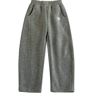 蔚未来女童裤子春装2026新款洋气童装儿童时髦香蕉裤小学生休闲裤