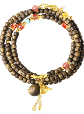 【生日礼物】周大生沉香葫芦手串