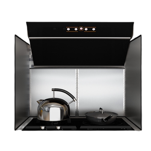 厨房304不锈钢挡油板加厚防油溅炒菜隔油挡板耐高温油烟机隔热板