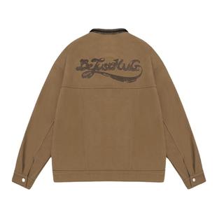 BJHG不计后果巴恩风底特律外套男女款春季美式复古翻领工装夹克