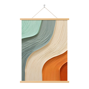 玄关入户走廊肌理挂画客厅抽象油画装饰画几何酒店公寓餐厅床头画