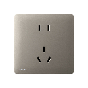 西门子超薄哑光灵悦清月灰系列开关插座面板家用全屋五孔带双usb