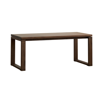 超厚桌面莫比恩餐桌黑胡桃木