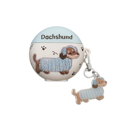 卡通毛衣腊肠狗freebud7i耳机套