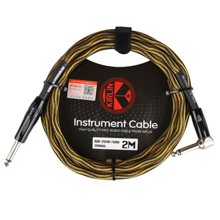 Kirlin科林 IW吉他连接线编织护套电贝斯乐器降噪音频链接线3 6米