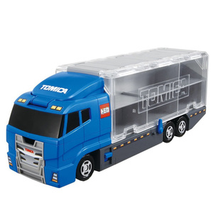 多美卡合金车可层叠手提收纳箱盒桶停车场货柜运输卡车渡轮船玩具