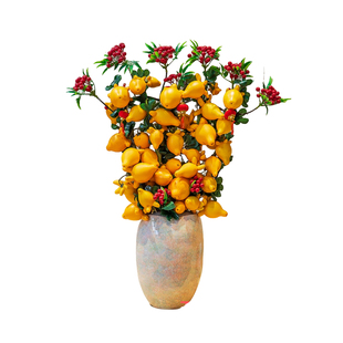 五代同堂黄金果年宵花材喜庆耐看室内观果植物懒人盆栽佳品网红果